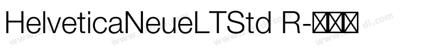 HelveticaNeueLTStd R字体转换